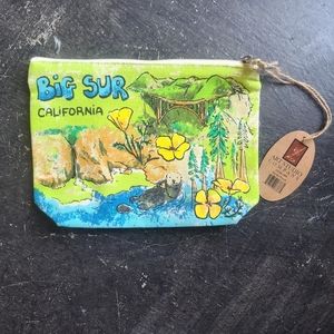 Art Studio Company 'Big Sur, California' Canvas Pouch NWT